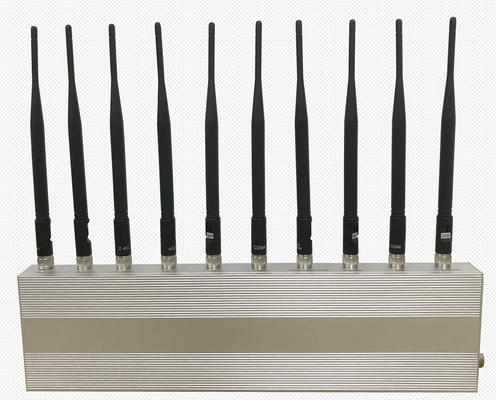 Mobile Phone Signal 5G Jammer 10 Antennas On Wall Stationary 3G