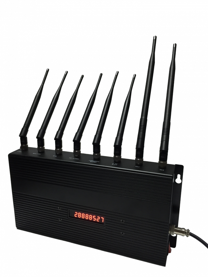 Antennes directrices à télécommande 2 du brouilleur EST-502C8 12W 8 Omni de signal de téléphone portable