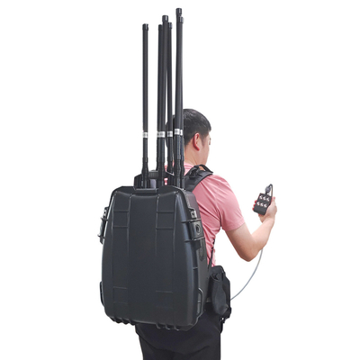 2000M Glonass à longue distance Galileo GPS 2.4G 5.2G 5.8G FPV Drone UAV Signals Backpack Jammer