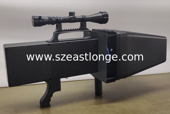 Bloqueur de drone FPV portable haute puissance multi-canaux avec batterie intégrée pour la perturbation des signaux de drones
