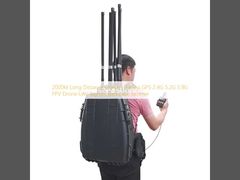 2000M Glonass à longue distance Galileo GPS 2.4G 5.2G 5.8G FPV Drone UAV Signals Backpack Jammer